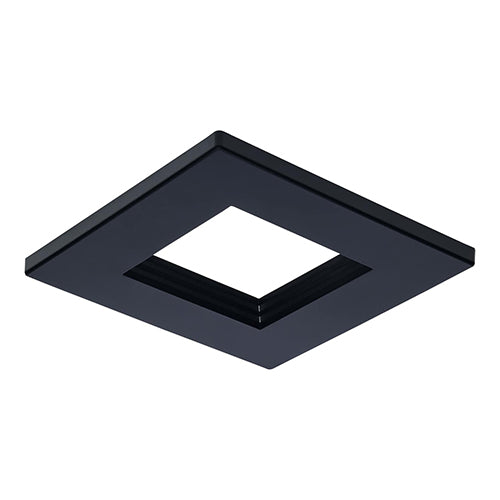 Satco S21662, CDL 4IN SQUARE TRIM BLACK, Plus Series Commercial LED Downlight Trim, 4 Inch Square, Black Finish, Compatible with Plus Series S21608