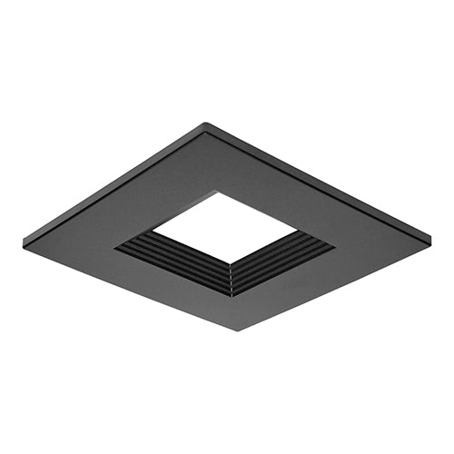 Satco S21666, CDL 6IN SQUARE TRIM BRONZE, Plus Series Commercial LED Downlight Trim, 6 Inch Square, Bronze Finish, Compatible with Plus Series S21609
