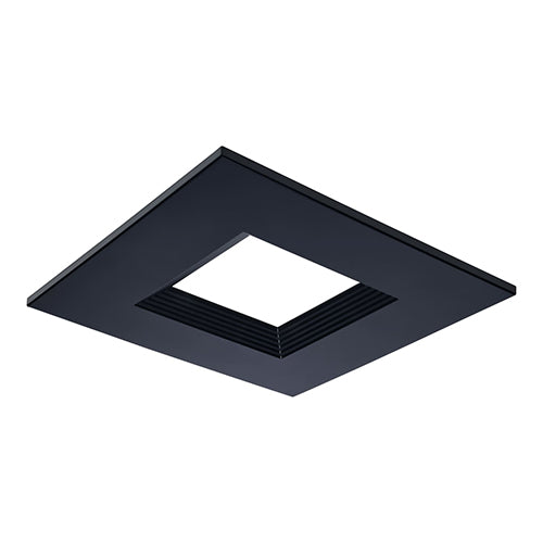 Satco S21668, CDL 8IN SQUARE TRIM BLACK, Plus Series Commercial LED Downlight Trim, 8 Inch Square, Black Finish, Compatible with Plus Series S21610