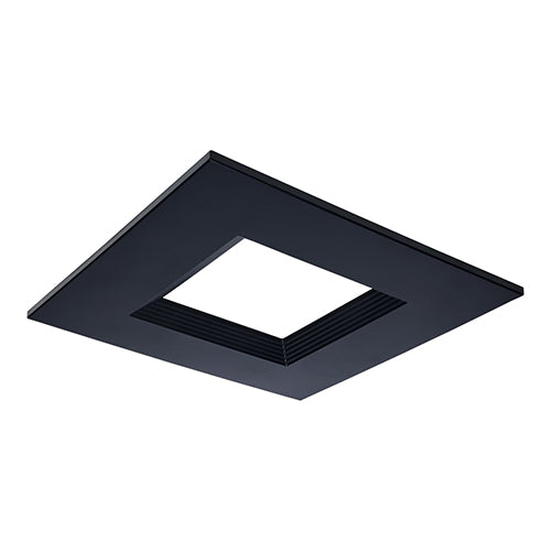 Satco S21671, CDL 10IN SQUARE TRIM BLACK, Plus Series Commercial LED Downlight Trim, 10 Inch Square, Black Finish, Compatible with Plus Series S21611