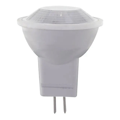 Satco S21741, MR11 LED, 2W, 12V, 3000K Soft White, 100 Lumens, Bi Pin GU4 Base, 36° Beam Angle, White Finish