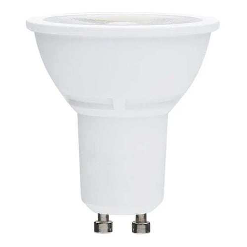 Satco S21745, MR16 LED, 5.5W, 120V, 5000K Natural Light, 500 Lumens, Bi Pin GU10 Base, 40° Beam Angle, White Finish