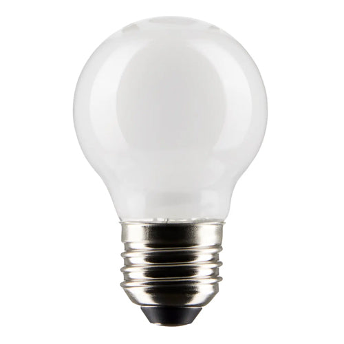 Satco S21816, G16.5 LED Filament, 4.5W, 120V, 2700K Warm White, 350 Lumens, Medium E26 Base, White Finish
