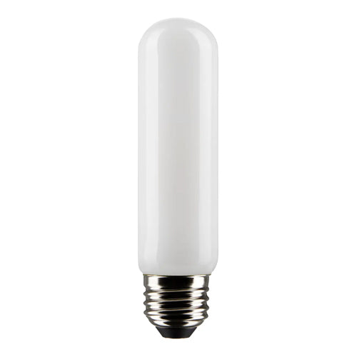 Satco S21866, T10 LED Filament, 8W, 120V, 2700K Warm White, 720 Lumens, Medium E26 Base, Frost Finish