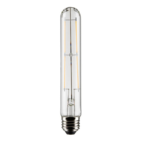 Satco S21867, T9 LED Filament, 8W, 120V, 2700K Warm White, 800 Lumens, Medium E26 Base, Clear Finish