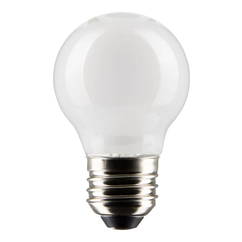 Satco S21878, G16.5 LED Filament, 4.5W, 120V, 5000K Natural Light, 350 Lumens, Medium E26 Base, White Finish