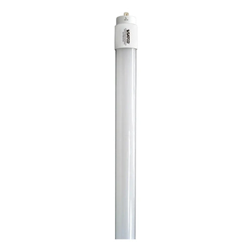 Satco S21925, 8' T8 LED, 40W, 120-277V, 6500K Daylight, 5500 Lumens, Single pin Base, White Finish, Double Ended Wiring