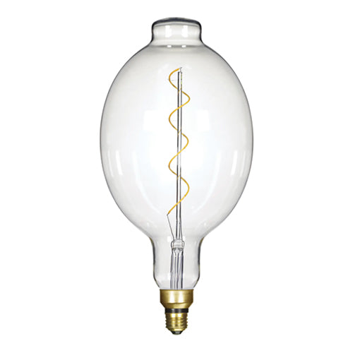Satco S22432, BT56 LED vintage style Filament, 4W, 120V, 2150K, 200 Lumens, Medium E26 Base, Clear Finish