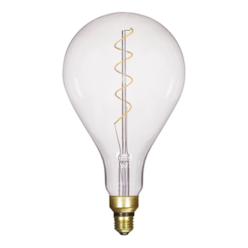 Satco S22433, PS52 LED vintage style Filament, 4W, 120V, 2150K, 200 Lumens, Medium E26 Base, Clear Finish