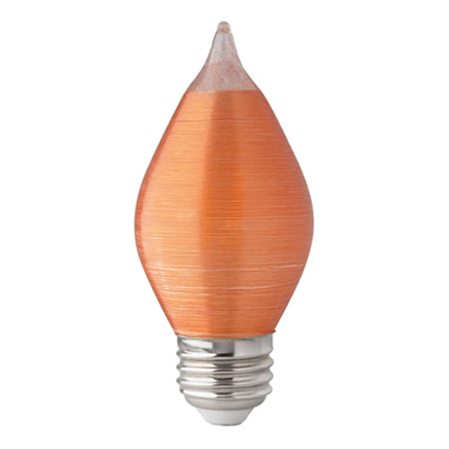 Satco S22712, C15 LED Filament, 4W, 120V, 2100K, 240 Lumens, Medium E26 Base, Spun Amber Finish, 24 Packs