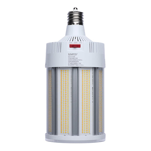 Satco S23137, Corncob, Field Selectable LED, 270/200/135W, 277-480V, 3000/4000/5000K, 45869/35334/24442 Lumens, Mogul EX39 Base, White Finish