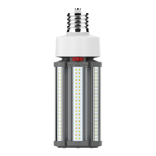 Satco S23165, LED HID Replacement, 45W, 277-480V, 3000K/4000K/5000K, 5850/6300/6075 Lumens, Mogul EX39 Base, White Finish