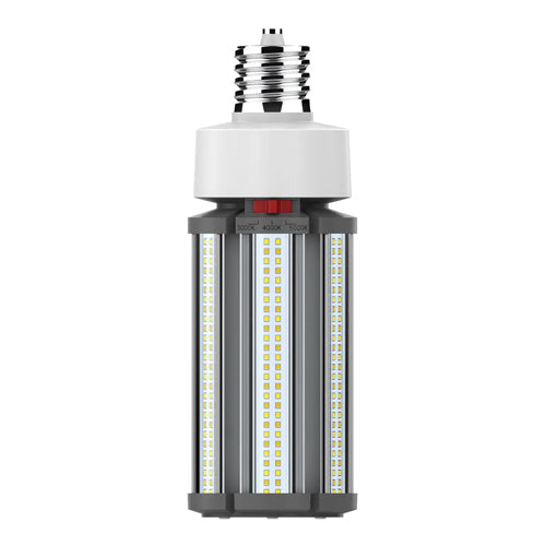 Satco S23166, LED HID Replacement, 54W, 277-480V, 3000K/4000K/5000K, 7020/7560/7290 Lumens, Mogul EX39 Base, White Finish