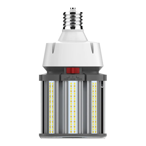 Satco S23167, LED HID Replacement, 80W, 277-480V, 3000K/4000K/5000K, 10400/11200/10800 Lumens, Mogul EX39 Base, White Finish