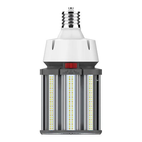 Satco S23168, LED HID Replacement, 100W, 277-480V, 3000K/4000K/5000K, 13000/14000/13500 Lumens, Mogul EX39 Base, White Finish