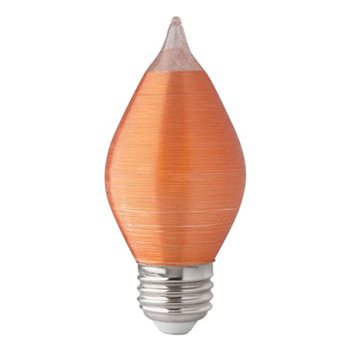 Satco S23412, C15 LED Filament, 4W, 120V, 2100K, 240 Lumens, Medium E26 Base, Spun Amber Finish, 24 Packs