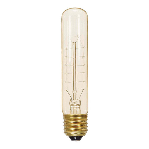 Satco S2415, T9 Incandescent, 20W, 120V, 2700K Warm White, 80 Lumens, Medium E26 Base, Clear Finish, 6 Packs