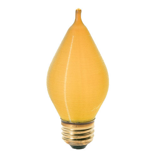 Satco S2716, C15 Incandescent, 40W, 120V, Medium E26 Base, Spun Amber Finish, 12 Packs