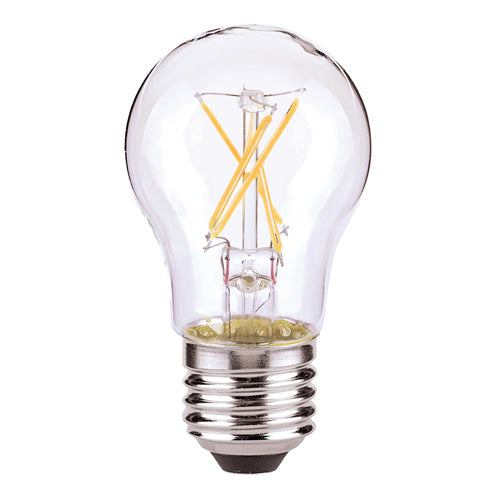 Satco S28615, A15 LED Filament, 5W, 120V, 2700K Warm White, 450 Lumens, Medium E26 Base, Clear Finish
