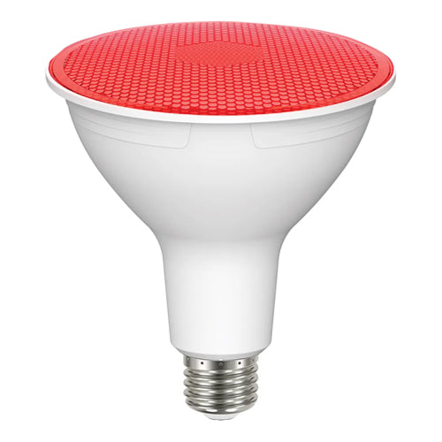 Satco S29480, PAR38 LED, 11.5W, 120V, Medium E26 Base, Red Finish