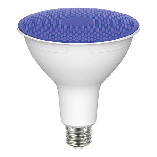 Satco S29482, PAR38 LED, 11.5W, 120V, Medium E26 Base, Blue Finish
