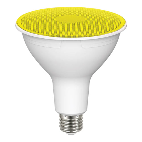 Satco S29484, PAR38 LED, 11.5W, 120V, Medium E26 Base, Yellow Finish
