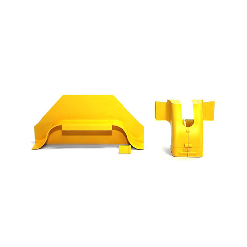 Leviton S2DRP-STB, 2''x2'' Side Drop-Off Kit, Used for Square Convoluted Tubing, Yellow
