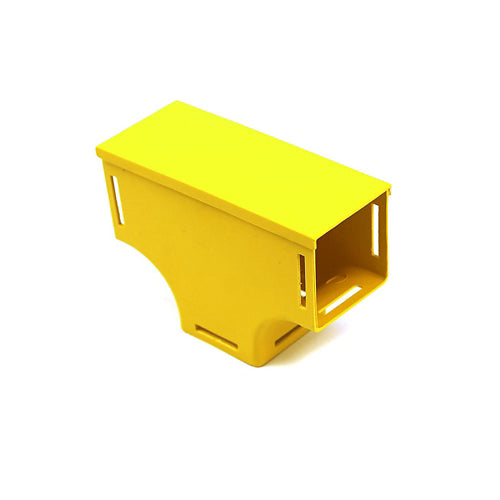 Leviton S2VTE-TEC, 2''x2'' Vertical Tee with Cover, Yellow