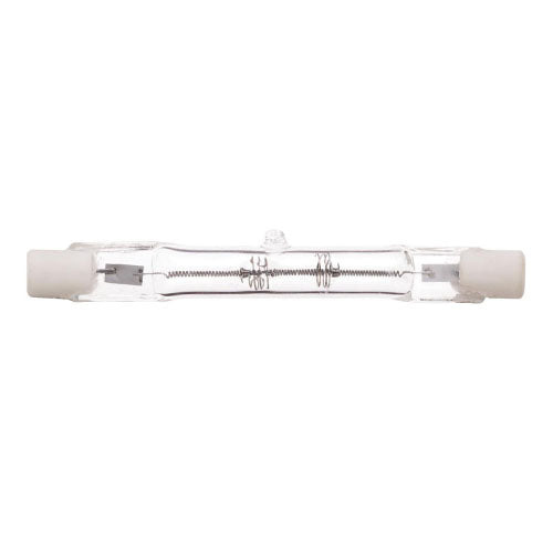 Satco S3135, T3 Halogen, 150W, 120V, 2900K Warm White, 2400 Lumens, Double Ended Base, Clear Finish, 12 Packs