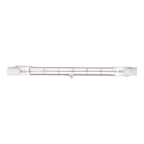 Satco S3142, T3 Halogen, 150W, 120V, 2900K Warm White, 2400 Lumens, Double Ended Base, Clear Finish, 12 Packs