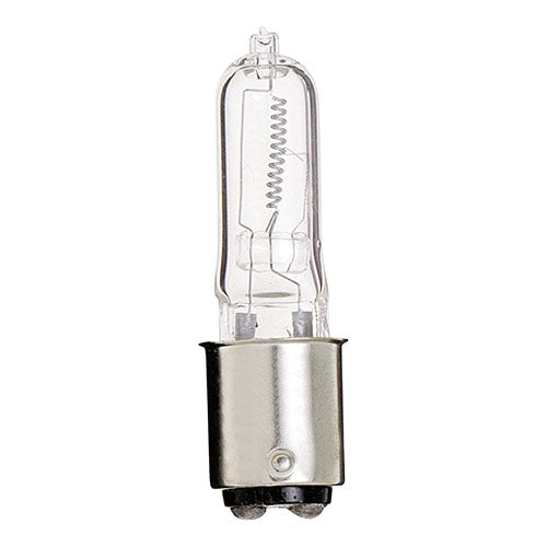 Satco S3147, T4 Halogen, 100W, 120V, 2900K Warm White, 1700 Lumens, Bayonet Double Contact Base, Clear Finish, 12 Packs