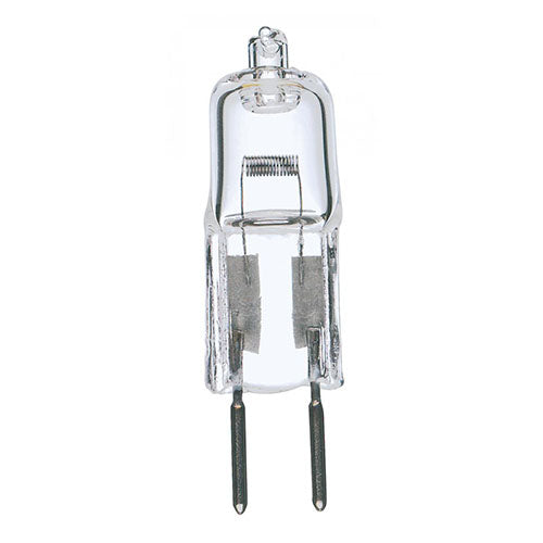 Satco S3156, T4 Halogen, 75W, 12V, 2900K Warm White, 1350 Lumens, Bi Pin GY6.35 Base, Clear Finish, 48 Packs