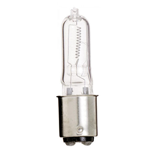 Satco S3159, T4 Halogen, 75W, 120V, 2900K Warm White, 1250 Lumens, Bayonet Double Contact Base, Clear Finish, 12 Packs