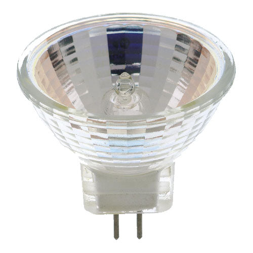 Satco S3155, MR11 Halogen, 35W, 12V, 2900K Warm White, 330 Lumens, Sub Miniature 2 Pin Base, Clear Finish, 12 Packs