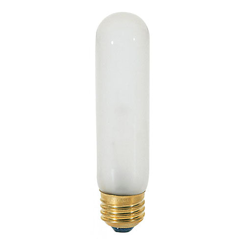 Satco S3253-TF, T10 Incandescent, 40W, 120V, 2700K Warm White, 280 Lumens, Medium E26 Base, Shatter Proof, Frost Finish