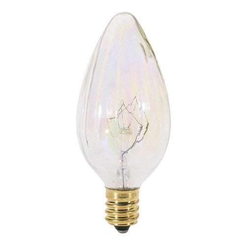 Satco S3373, F10 Incandescent, 25W, 120V, 190 Lumens, Candelabra E12 Base, Aurora Finish, 25 Packs