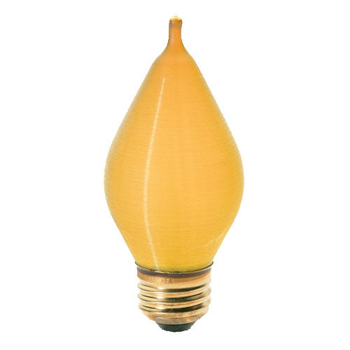 Satco S3416, C15 Incandescent, 40W, 120V, 2700K Warm White, 1650 Lumens, Medium E26 Base, Spun Amber Finish, 25 Packs