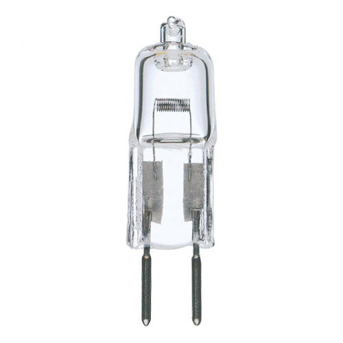Satco S3469, T4 Halogen, 35W, 12V, 2900K Warm White, 595 Lumens, Bi Pin GY6.35 Base, Clear Finish, 12 Packs