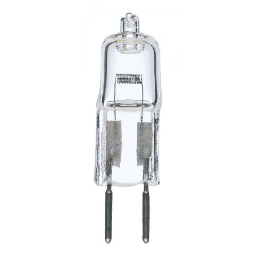 Satco S3470, T4 Halogen, 50W, 12V, 2900K Warm White, 900 Lumens, Bi Pin GY6.35 Base, Clear Finish, 12 Packs