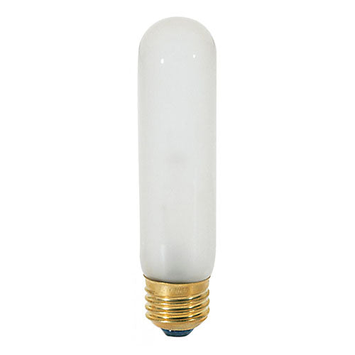 Satco S3703, T10 Incandescent, 40W, 120V, 2700K Warm White, 280 Lumens, Medium E26 Base, Frost Finish, 10 Packs