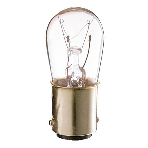 Satco S3901-TF, S6 Incandescent, 6W, 130V, 2700K Warm White, 30 Lumens, Bayonet Double Contact Base, Shatter Proof, Clear Finish