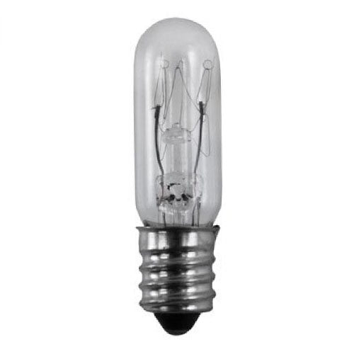 Satco S3913-TF, T4 1/2 Incandescent, 15W, 130V, 2700K Warm White, 90 Lumens, Candelabra E12 Base, Shatter Proof, Clear Finish