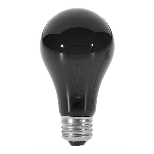 Satco S3920, A19 Incandescent, 75W, 120V, Medium E26 Base, Black Finish, 6 Packs