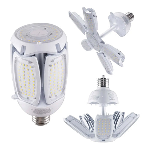 Satco S39799, LED HID Replacement, 60W, 100-277V, 2700K Warm White, 7680 Lumens, Mogul EX39 Base, Clear Finish