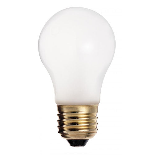 Satco S3989-TF, A15 Incandescent, 40W, 230V, 2700K Warm White, 280 Lumens, Medium E26 Base, Shatter Proof, Frost Finish
