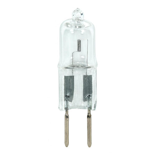 Satco S4197, T3 Halogen, 20W, 12V, 2900K Warm White, 300 Lumens, Bi Pin GY6.35 Base, Clear Finish, 48 Packs
