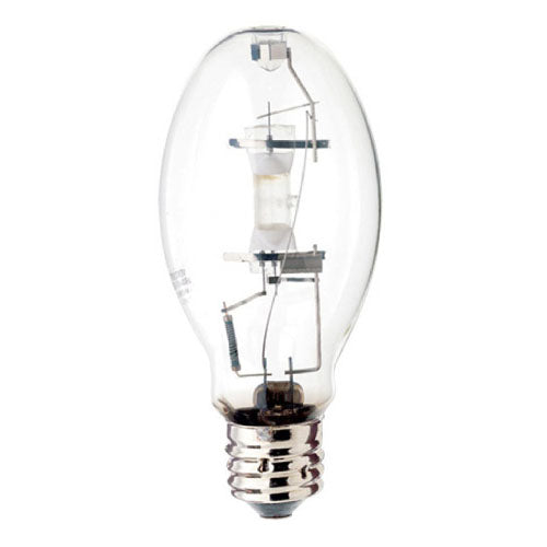 Satco S4233, Metal Halide HID, 150W, 4000K Cool White, 14000 Lumens, Mogul E39 Base, Clear Finish