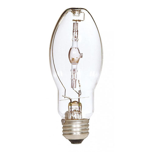 Satco S4379, Metal Halide HID, 150W, 4000K Cool White, 13500 Lumens, Medium E26 Base, Clear Finish