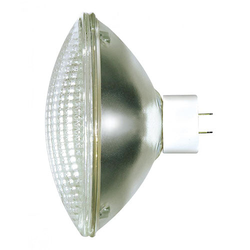 Satco S4351, PAR64 Incandescent, Sealed Beam, 500W, 120V, 6500 Lumens, Mogul End Prong Base, Clear Finish