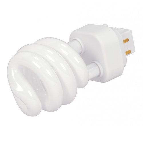 Satco S4438, T3 Pin-Based Compact Fluorescent, 13W, 120V, 2700K Warm White, 850 Lumens, G24q-1 (4-Pin) Base, White Finish, 24 Packs